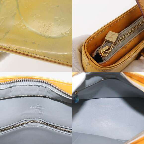 LOUIS VUITTON Monogram Vernis Houston Hand Bag Gris M91053 - Picture 11 of 12